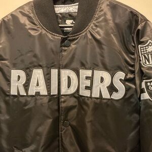 STARTER Black and Gray Bomber Jacket